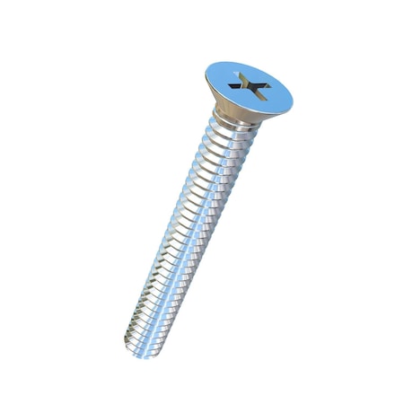 Allied Titanium #10-24 x 1-1/2 in Phillips Flat Machine Screw, Plain Titanium 0001257